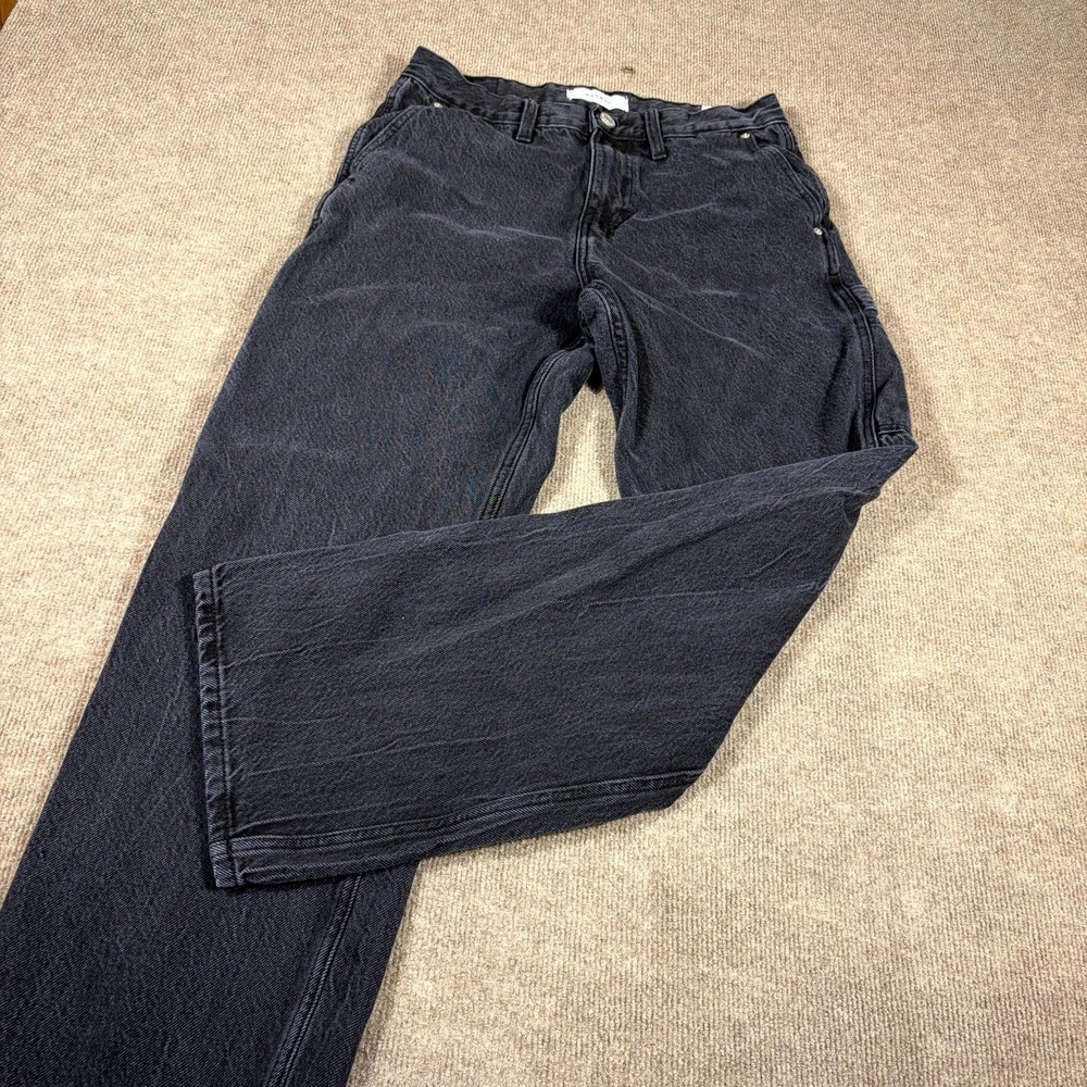 Pacsun Baggy Jeans Mens 30x32 Black Denim Hammer Loop Dark Wash Straight Leg